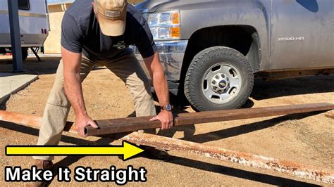 how to straighten steel